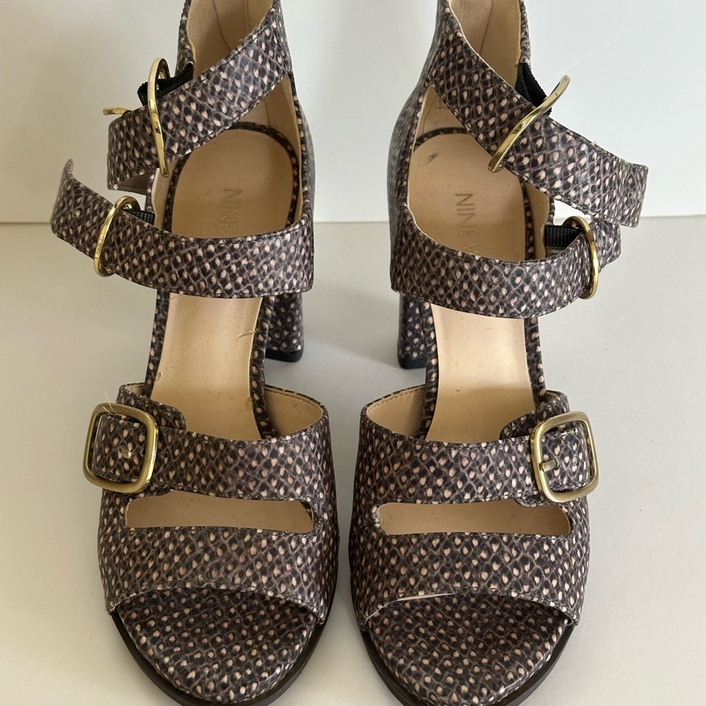 NINE WEST Brown Women's Heels - Picture 2 of 8